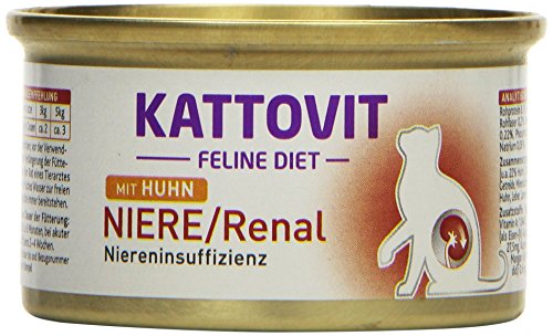 Kattovit Katzenfutter Low Protein Huhn 85 g, 24er Pack (24 x 85 g)