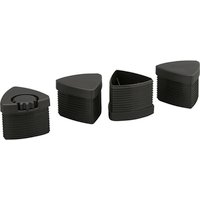 SIEGER Fußkappen-Set, schwarz, Kunststoff