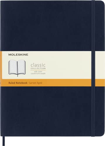 Moleskine Notizbuch, Xlarge, Liniert, Soft Cover, Saphir
