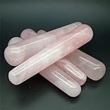 Raumdekoration Natürlicher Rosenquarzstein, rosa Kristall, Massagestäbe, Stick, Anti-Aging-Werkzeug, 1 Stück