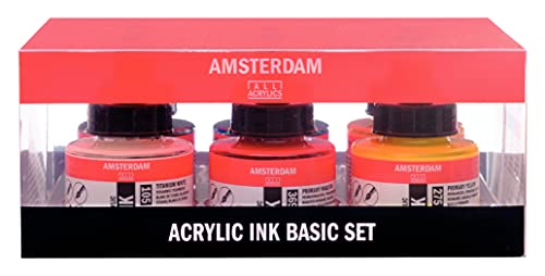 Unbekannt Amsterdam 30ml Acrylic Ink Set 6/Pkg-Combo
