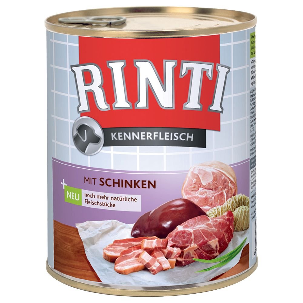 Rinti Pur Kennerfleisch Pute für Hunde, 12er Pack (12 x 800 g)