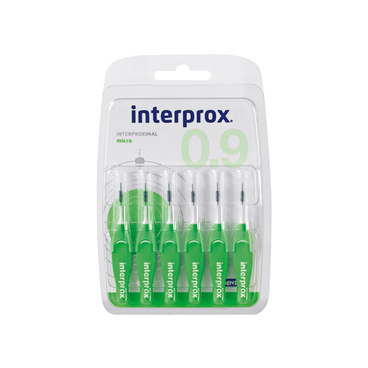 Interprox Interdentalbürsten grün micro 6 Stück, 6er Pack (6x 6 Stück)