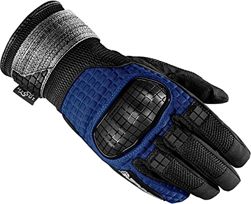 Spidi Rainwarrior Motorrad Handschuhe Schwarz/Blau L