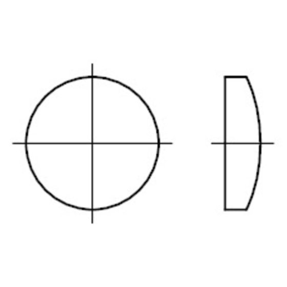 Verschlussscheiben, DIN 470 Stahl blank 48x 2