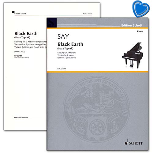 Say Black Earth (Kara Toprak) op. 8b - Fassung für 2 Klaviere - Notenbuch (2 Spielpartituren) mit Notenklammer