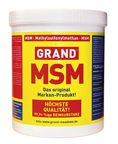 MSM-Pulver für Mensch und Pferd geeignet, Nahrungs-Ergänzungs-Mittel, organischer Schwefel - Methylsulfonylmethan, 99,9% Reinheit, 1KG Premium Ergänzungs-Futter höchster Qualität