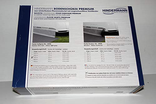 Hindermann Bodenschürze Premium hellgrau 5 x 0,5 m