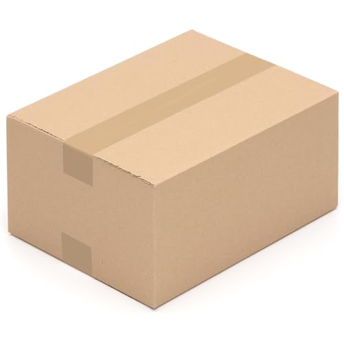 Faltkartons, 320 x 250 x 160 mm, 50 Stück | Kartons aus Wellpappe | Ideal für Warensendungen