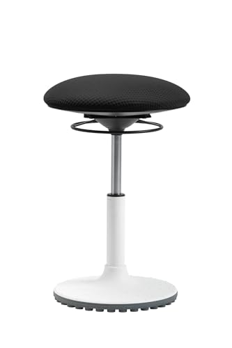 TOPSTAR Living Chair Move höhenverstellbarer Bürohocker, ergonomischer Arbeitshocker, drehbarer Sitz, Sitzhöhe von 45-58 cm, schwarz