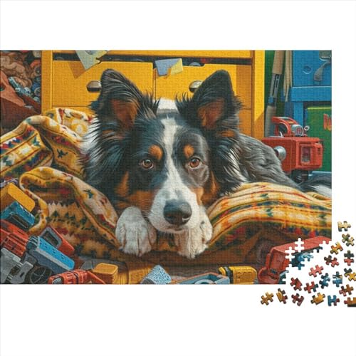 Painting Puppies Holzpuzzles Erwachsene 500 Teile Family Challenging Games Educational Game Wohnkultur Geburtstagsgeschenk Stress Relief 500pcs (52x38cm)