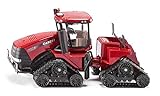 siku 3275, Case IH Quadtrac 600 Raupenschlepper Traktor, 1:32, Metall/Kunststoff, Rot, Funktionales Knickgelenk und siku-Heck-Kupplung