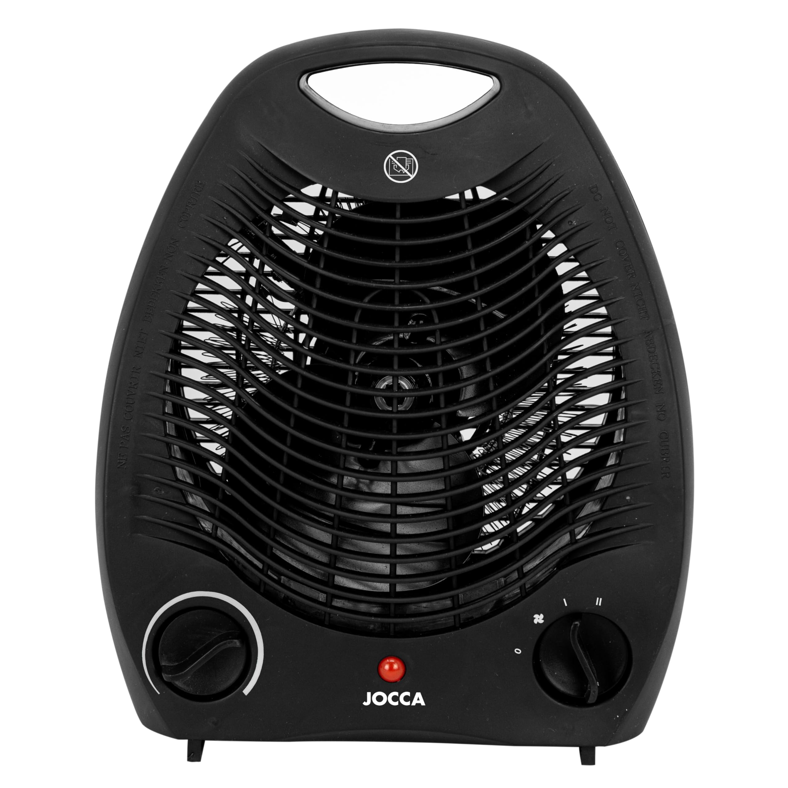 Jocca Elektroheizung 2000 W, Heizfunktion und Ventilator, 2 Geschwindigkeitsstufen für Wärmefunktion, Tragegriff