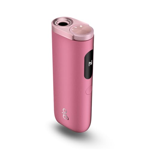GLO Hyper Pro Tabakerhitzer, Elektrischer Tabak Heater für klassischen Zigaretten Geschmack, Alternative zur E-Zigarette, Einfache Reinigung, bis zu 20 Sticks pro Akku-Ladung, Quartz Rose