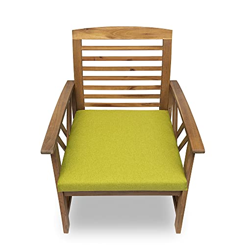 Stuhlkissen Stuhlauflage Stuhlpolster Sitzkissen Abnembar Bezug Mit Reißverschluss Auflage Gartenkissen Set (4X 50x50x5, Grün)