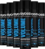 SYOSS Haarspray Volume Lift, Halt und Volumen für 48 Stunden, 6er Pack (6 x 400ml)
