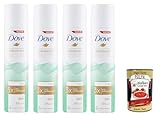 Dove Advanced Control Fresh Deodorante Spray 0% Alkohol, 96h Schutz Deodorant 4x 100ml + Italian Gourmet polpa 400g