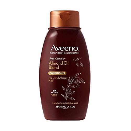 Aveeno Scalp Soothing Haircare Frizz Calming Almond Oil Pflegespülung mit Mandelöl, beruhigende Kopfhautpflege, für krauses Haar, 354 ml