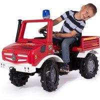 Rolly Toys 038220 rollyUnimog FIRE Edition 2020 (Kinderunimog, Tretfahrzeug) - inkl. RollyFlashlight, Sitz verstellbar, Flüsterlaufreifen