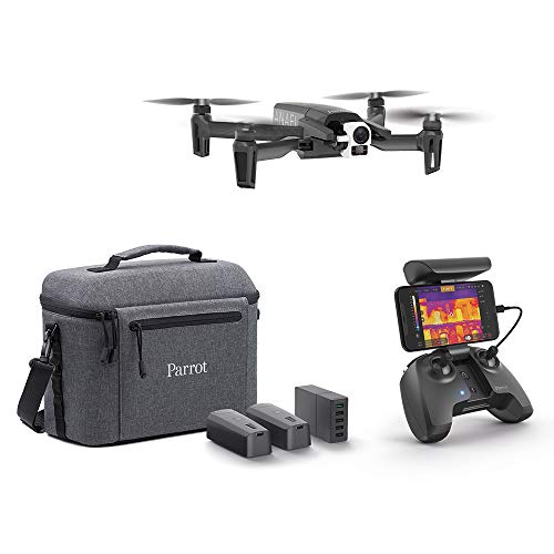 Parrot PF728120 - Wärmebild-Drohne 4K - Anafi Thermal - 2 Hochpräzisions Kameras - Wärmebildkamera -10°C bis +400°C + 4K HDR Kamera - Die Ultra kompakte Wärmebild-Drohne für alle Fachkräfte