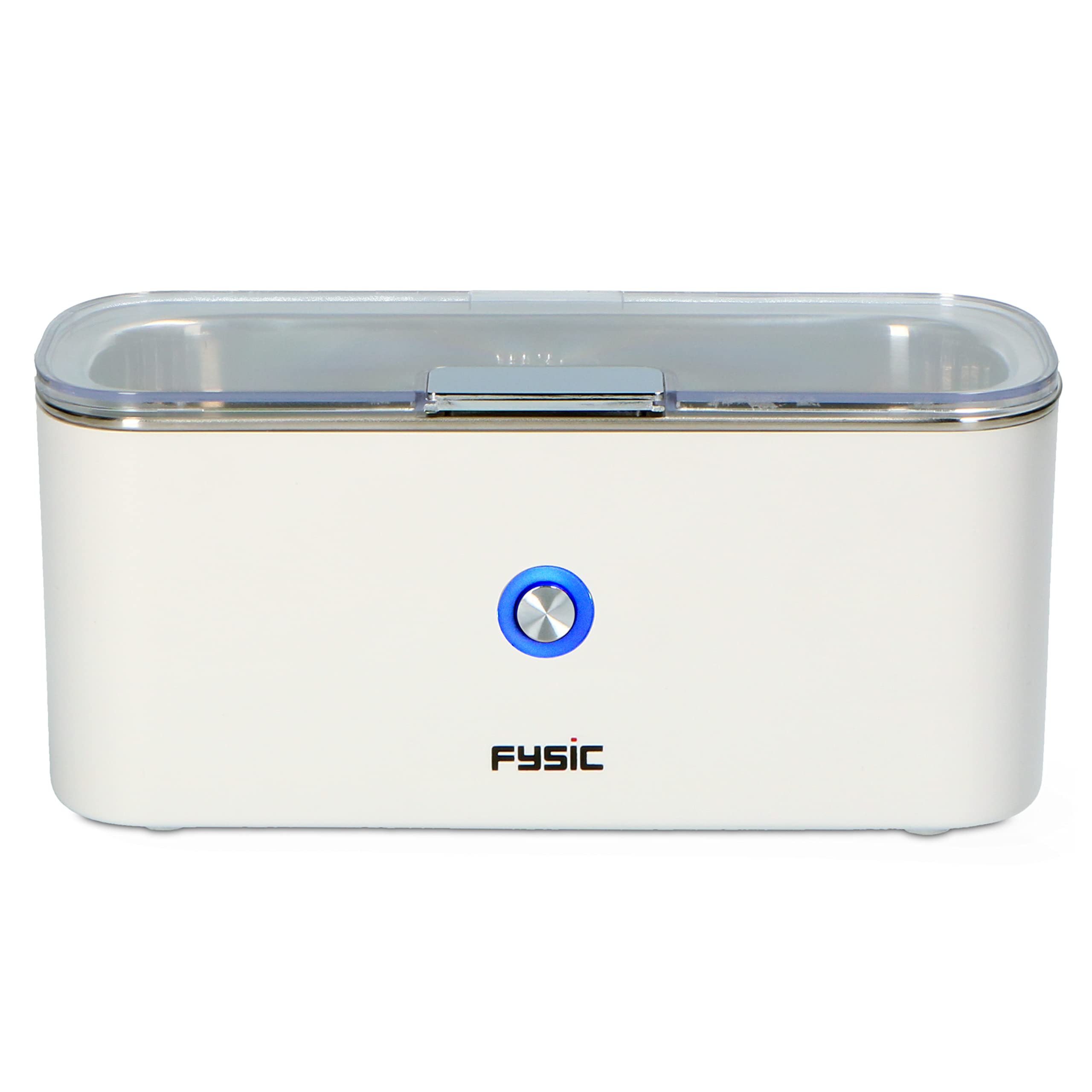 Fysic FC-18 Ultraschallreinigungsgerät - Ultraschallreiniger - Wasserbehälter aus rostfreiem Stahl - 350ml Kapazität - reinigt Brillen Schmuck Zahnersatz - weiß