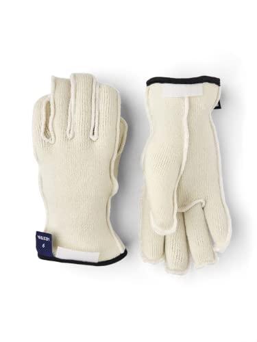 Hestra Wakayama Liner 5-Finger Innenhandschuhe Unterziehhandschuhe Fingerhandschuhe Skihandschuhe (11 HS - cremeweiß)