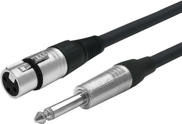 XLR F to Mono Jack 6.35mm Cable 6 meter (PROAUDXLRFJACK6)