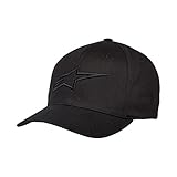 Alpinestars Herren Baseball Kappe Ageless Curve Hat, Schwarz Schwarz, S/M, 1017-81010