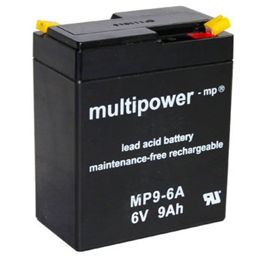 Multipower Bleiakku MP9-6 A (6V / 9 Ah), wartungsfrei