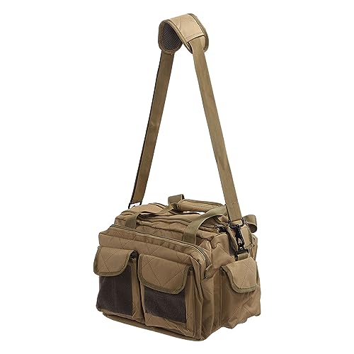 Robuste Oxford-Militär-Reisetasche mit Mehreren Taschen, Breitem U-Reißverschluss, Bequemem Griff, Ideal für Camping, Jagd, Fitnessstudio (Khaki)