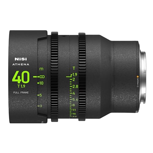NiSi Athena 40mm T1,9 Prime Cine Objektiv Vollformatobjektiv für Fujifilm G-Mount (Ohne Drop-In-Filter)