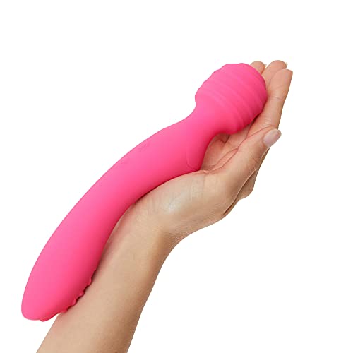 LOVE TO LOVE Twist 2in1 Zauberstab und Vibrator für Klitoris und Vaginalstimulation, 2 kraftvolle Motoren, Pink