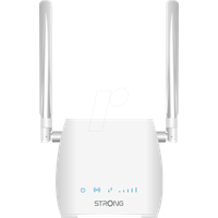 STRONG 4G LTE WLAN Router 300M(LTE bis 150 Mbit/S, 2.4 GHz WiFi @ 300 Mbit/S, 802.11b/g/N, LAN Port, SIM Adapter) Weiß