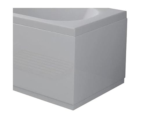 VeeBath EPW800 Linx Universal-Badewannenpaneel aus feuchtigkeitsbeständigem MDF mit verstellbarem Sockel – 800 mm, weiß