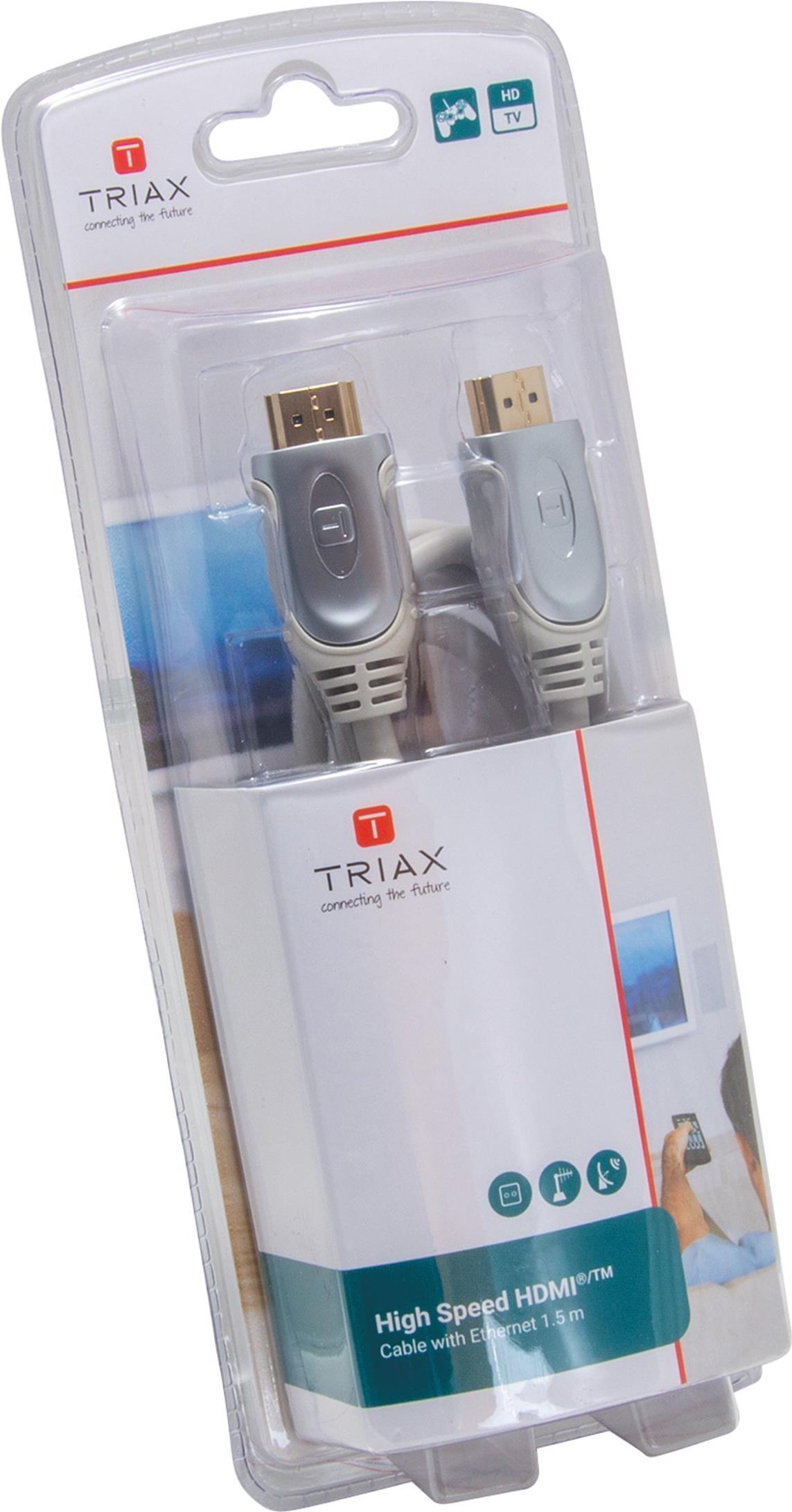 TRIAX HDMI 1.5m HDMIKabel mit Ethernet 370715 5702663707153