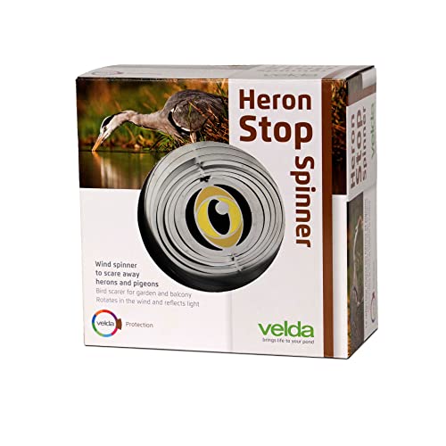 Velda 128033 Teichschutz Spiegelnder Kreisel gegen Reiher und Tauben, Heron Stop Spinner