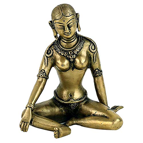 Parvati Statue Messing kupferfarben