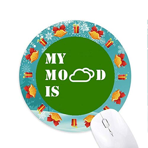 Depression Mood Cloud Wetter Mousepad Rund Gummi Maus Pad Weihnachtsgeschenk