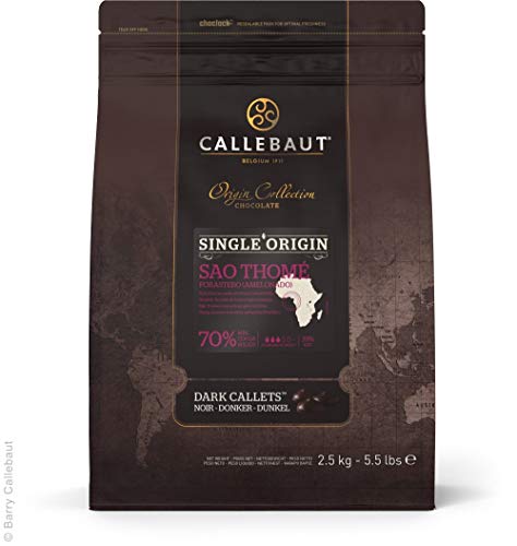 Callebaut SAO THOME, 70,0 % Kakaogehalt, dunkle Kuvertüre, Callets 2,5kg, Backschokolade, Chips