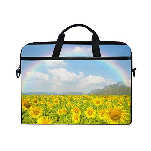LUNLUMO Sunflower Field 15 Zoll Laptop und Tablet Tasche Durable Tablet Sleeve for Business/College/Women/Men