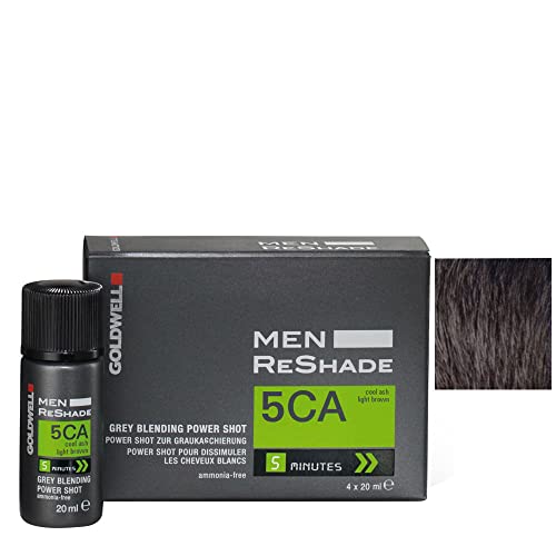 Goldwell for Men ReShade, Grey Blending Power Shot, 5CA ,Cool Ash Light Brown, Ammonia-free by Goldwell
