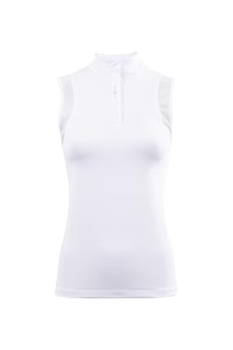 Cavallo FALINA Feminines Turniertop White Sportswear FS 23, Größe:42