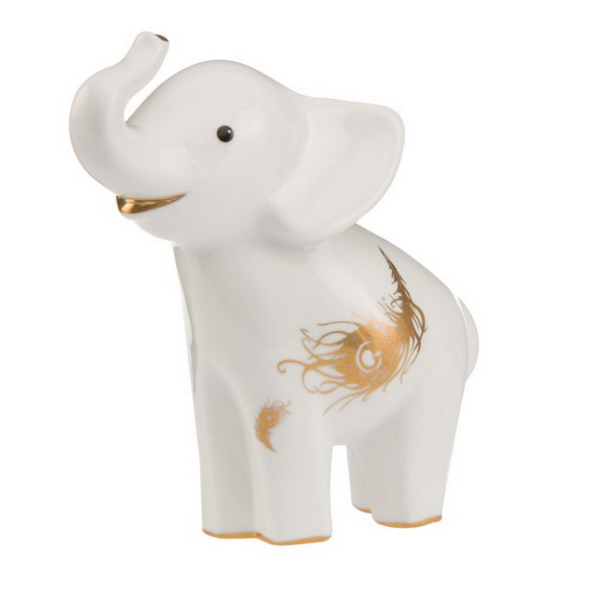 Goebel Elephant de Luxe* ED P Ajok 11 Weiß-Gold