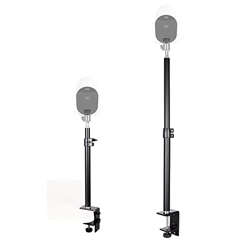 TronicXL 1 Stück Tisch Ständer Klemme Stativ für Überwachungskamera Kamera CCTV Arlo Pro 1 2 3 4 Eufy Wyze Pan VR Rift Ring Cam Sensor HTC Vive Basisstation 1/4" Netatmo Wetterstation