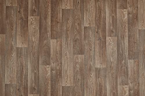 andiamo PVC Bodenbelag Stabparkett braun Holzoptik Boden Fußboden mit Gesamtdicke von 2,8mm und Nutzschicht 0,2mm 200 x 500 cm