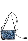 Legend Damen COMO-A Clutch Mehrfarbig (Blau-Schwarz)