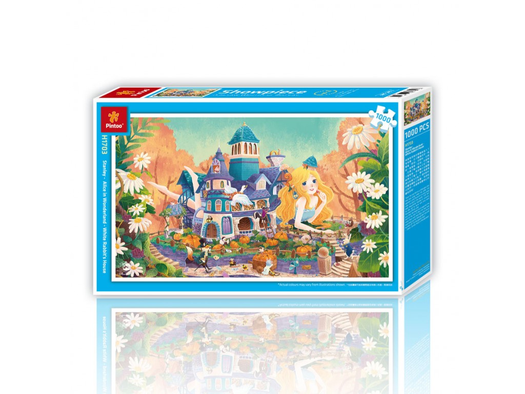 Pintoo Puzzle aus Kunststoff - Alice im Wunderland 1000 Teile Puzzle Pintoo-H1703