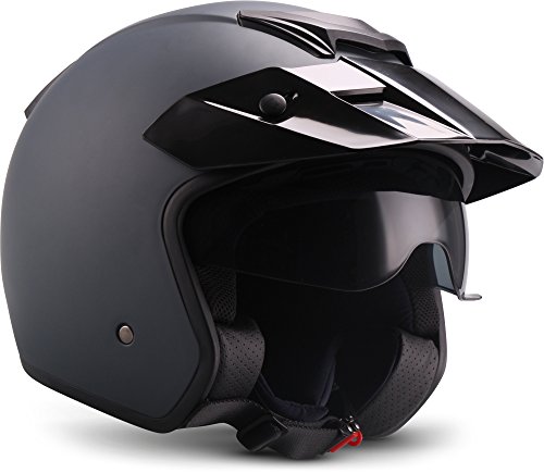 MOTO Helmets® S77 „Navy“ · Jet-Helm · Motorrad-Helm Roller-Helm Scooter-Helm Bobber Mofa-Helm Vintage Pilot Biker Helmet · ECE XS (53-54cm)