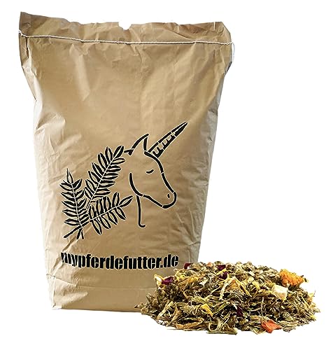 Natur PUR Pferdemüsli - Wiesenglück - Getreide- & luzernefrei - 100% Natur PUR ohne Zusätze und Melasse - besonders schmackhaft - mit Weißdorn und Kamillenblüten (12.000 g)