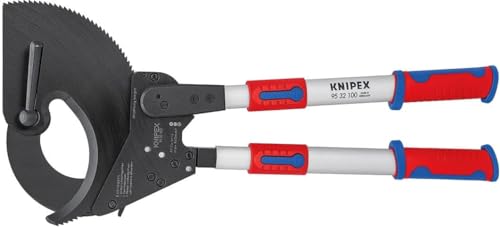 Knipex 95 32 100 Ratschen-Kabelschneider Geeignet für (Abisoliertechnik) Alu- und Kupferkabel, ein- und mehrdrähtig 100 mm 960 mm²